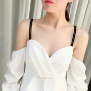 [Mua 2 tặng 1] cá lụa mới đôi vai ren băng thông nhỏ đeo vai có dây đeo vô hình