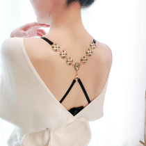 (Buy 2 get 1) Cross non-slip chest strap invisible rhinestone shoulder strap beautiful back underwear shoulder strap thin bandwidth hook strap