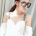 Sexy ren dây đeo vai Openwork đồ lót ren với áo ngực với rhinestone ngọc trai tinh tế từ đồ lót vai phụ kiện đồ lót nữ Vai tráng