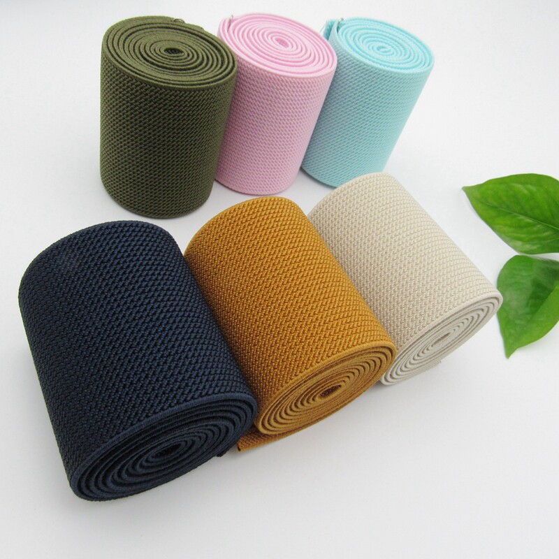 Description Picture 2 of itemThicken Elastic Band 7-7.5CMwidth Color Rubber Band High Elastic Rubber Band Flat Pants Belt Elastic Accessories
