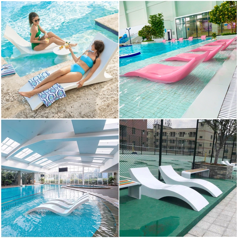 Fiberglass Lounge Chair, Outdoor Pool Lounge Chair, Indoor Lazy Sofa Chair, Hotel Villa Leisure Comfortable Lounge Chair