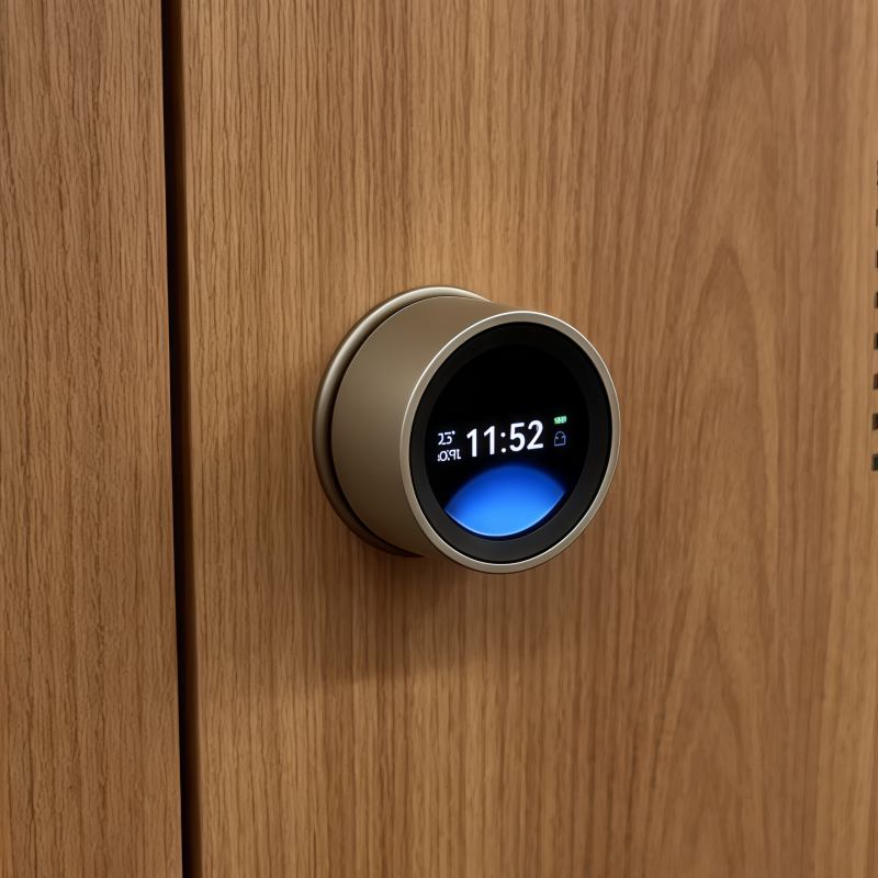 Linghui Intelligent Password Silent Door Lock for Indoor Bedroom Solid Wood Door Office Study Apartment Entry Door Card Lock
