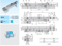 Mold accessories substitutable for the STRACK Design Z5-31 open and close instrumental lock die buckle device Buckle Chicken Pull Hook