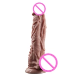 Мягкий силиконовый дилдо на жизненный диапазон с всасывающей чашкой водонепроницаемой SE