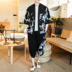 mùa hè mỏng cardigan Tang hai mảnh retro phong cách Nhật Bản áo Trung Quốc gió nam kimono giản dị phù hợp với thủy triều 