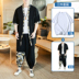 mùa hè mỏng cardigan Tang hai mảnh retro phong cách Nhật Bản áo Trung Quốc gió nam kimono giản dị phù hợp với thủy triều 