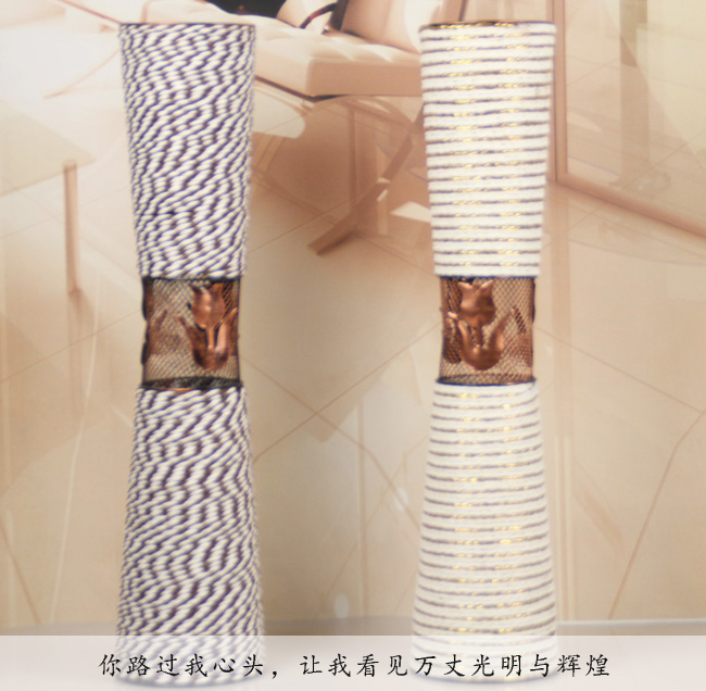 Bình hoa mây mây rèn sắt bình xiên đá quý làm bằng tay bình hoa trang trí trong nhà bình hoa - Vase / Bồn hoa & Kệ chậu gỗ trồng cây