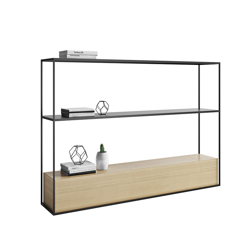 Nordic sofa behind the long shelf, the gap is against the wall, the narrow porch, the bedside living room, the iron storage layer shelf