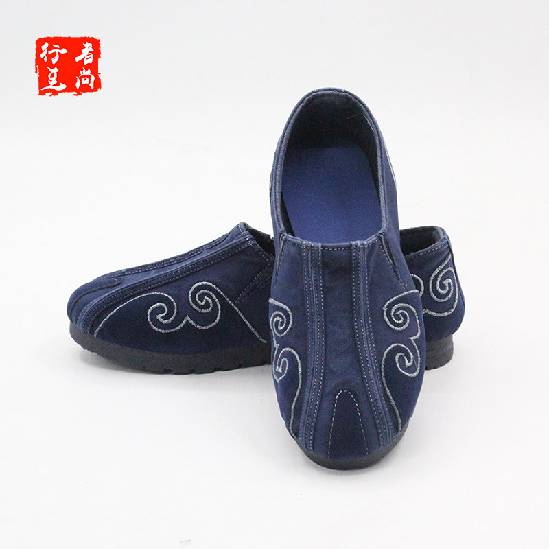 Traditional handmade canvas shoes for the traditional artisanal canvas shoes of the pedestrian to Shangshan Wu Taiji shoes training cloud skinning shoes
