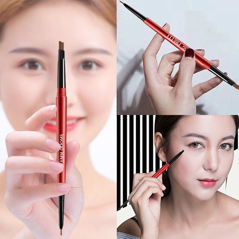 2 sets of extremely thin double-headed eyebrow pens long-lasting waterproof and sweat-proof beginners do not fade, anti-faint natural nude makeup Net Red