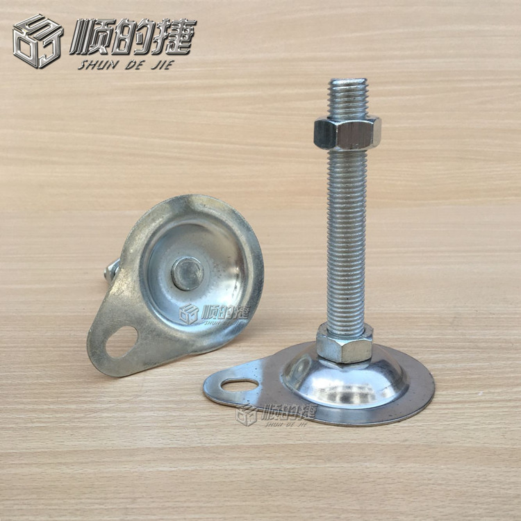 With hole-footed cup galvanized foot cup flat bottom foot cup adjusting foot fixed M10 M10 M12 M16 M14