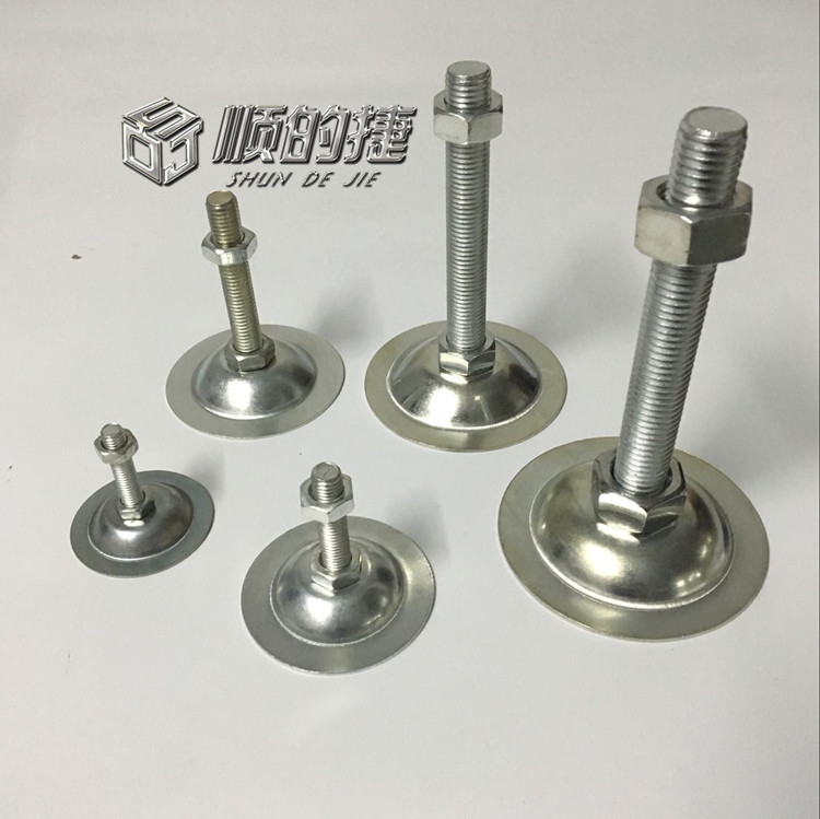 Galvanized foot cup flat bottom foot cup Flared foot cup adjusting foot flat bottom adjustment galvanized adjustment foot M12
