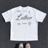 Хлопковая ретро футболка с коротким рукавом, 250 грамм, в американском стиле