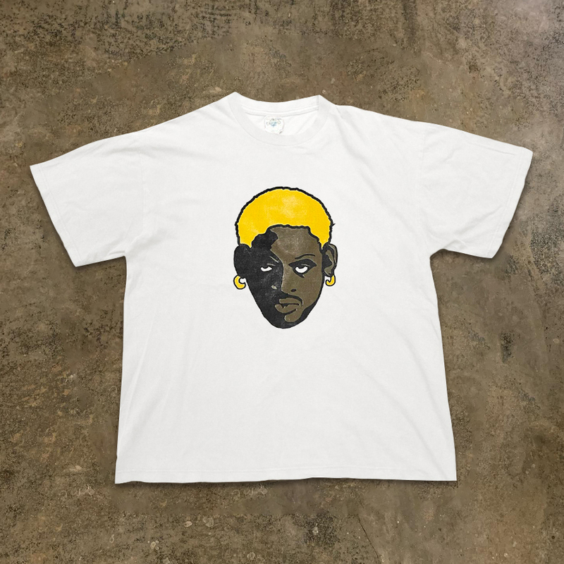 Bomba Studio Big Bug Dennis Rodman Illustration T-Shirt Oversize Street Fashion Brand Short-Sleeved Men's Bomba Studio Big Bug Dennis Rodman Illustration T-Shirt Oversize Street Fashion Brand Short-Sleeved Men's