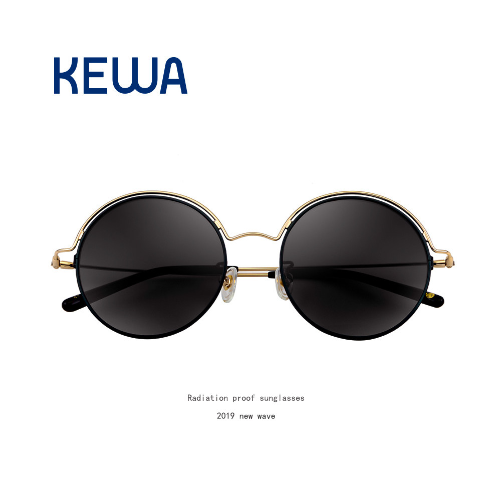 Retro round frame sunglasses ins hip hop trend personality net red street shot men and women unisex small frame glasses 2020 new trend