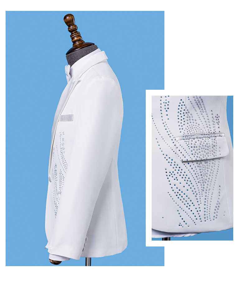 Trang phục nam người lớn thời trang Slim sân khấu biểu diễn hợp xướng ca sĩ chủ nhà trang phục lễ nghi đồ công sở nam