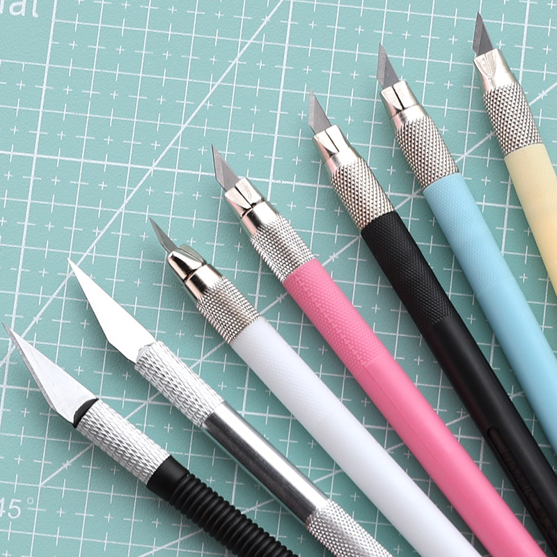 Hand account engraving Hand trumpet rubber stamp pen knife Hand account and paper tape cutting Express knife Art paper cutting carving knife