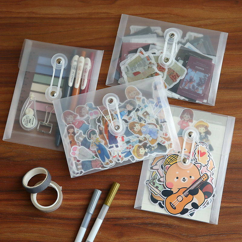 Paper sticker's collection tape conveniently paste pad bag A6 winding transparent packing bag