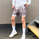 TIP-OFF Animal Series Basketball Quick-Drying Quarter Shorts Leopard Print Original Design Trendy Summer Loose Shorts