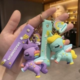Оригинальный мультяшный брелок, ключи от машины с застежкой, аксессуар на рюкзак, единорог, подарок на день рождения