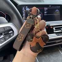 Пистолет черная кожаная веревка+цвет кофе Mickey Head