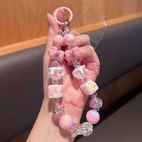 Мобильный телефон с бантиком, розовый ремешок