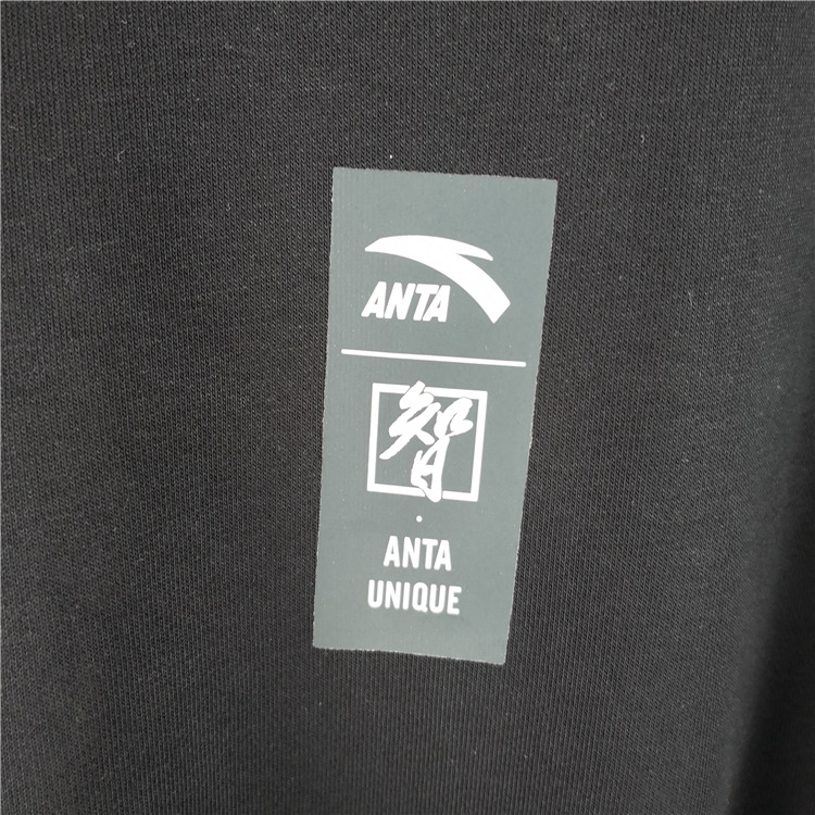 Anta 2019 mùa xuân kiểu áo len nam văn bản bên trong set đồ nhỏ bé áo thun dài tay màu sắc quần áo nam - Thể thao lông cừu / jumper hoodie tím