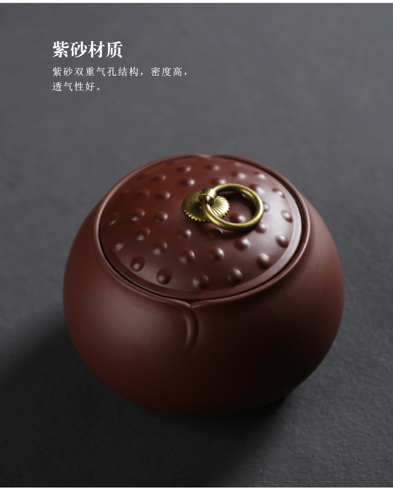 ZongTang violet arenaceous caddy fixings seal pot size box storage POTS ceramic tea pot to restore ancient ways