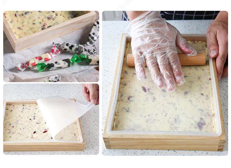 Công cụ làm bánh mì Pháp nougat thiết lập Trang chủ handmade DIY thịt bò kẹo sô cô la khuôn silicone nướng khuôn làm kem