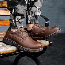 German Camel Dynamic Bulk Shoes Mens Shoes Inglétide Martin Shoes Mens Bull Leather Tooling Shoes Men Casual Leather Shoes