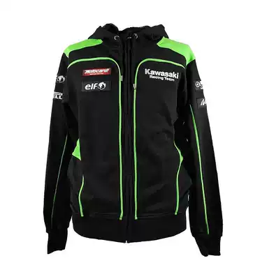 Embroidered Black Moto GP Locomotive Casual Men Zip Hoodie Sweater Racing Riding Jacket