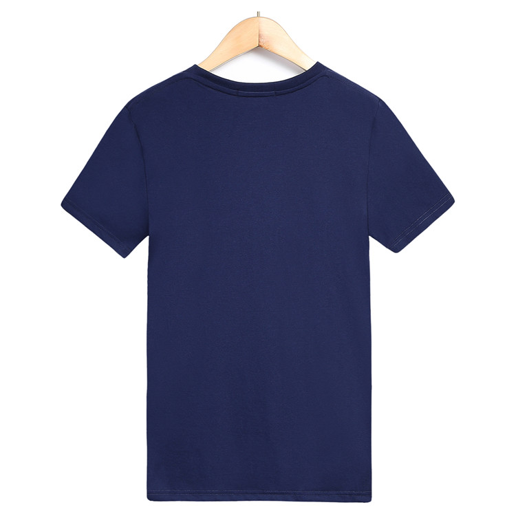 Nam cotton trung niên mùa hè lỏng cũ áo áo rắn màu vest vòng cổ ngắn tay T-Shirt t-shirt cotton