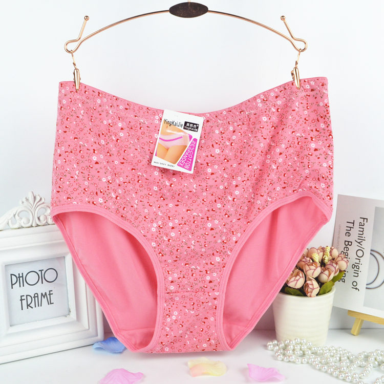 Quần lót nữ trung niên và già mới Quần cotton nữ cao eo XL lỏng lẻo cộng với mẹ béo đồ lót phụ nữ