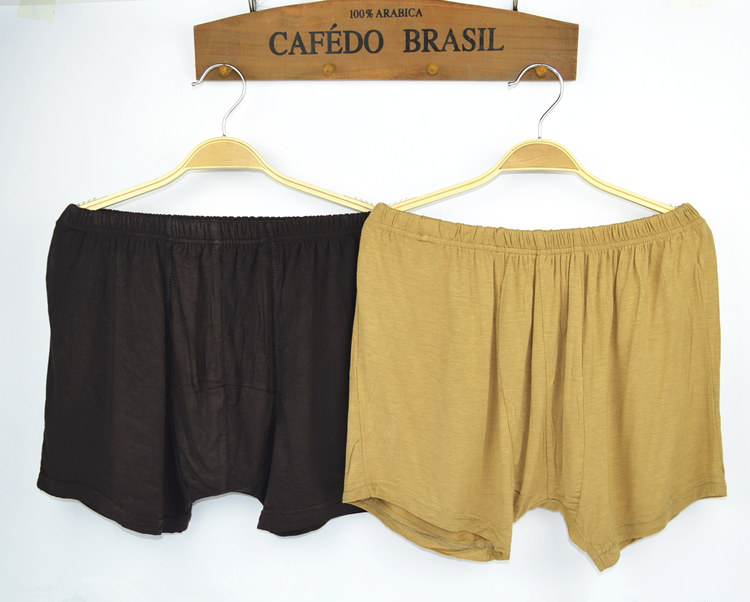 Modal quần short trung niên quần short boxer nam mùa hè cộng với phân bón XL cao eo vuông chất béo quần short shop đồ lót nữ gần đây