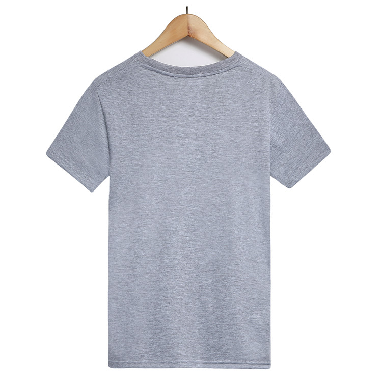 Nam cotton trung niên mùa hè lỏng cũ áo áo rắn màu vest vòng cổ ngắn tay T-Shirt t-shirt cotton