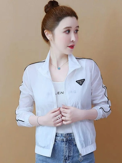 Summer Short Sun Protection Clothing for Women's Outer Wear 2025 New Small Sun Protection Clothing Breathable Versatile Thin Short Outwear
