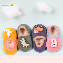 Floor socks baby non-slip toddler autumn and winter New Baby thick baby baby winter indoor cartoon plus velvet cotton socks