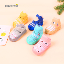 Cotton newborn shoes 0-6-12 months early education soft bottom non-slip baby socks men and women baby socks autumn and winter