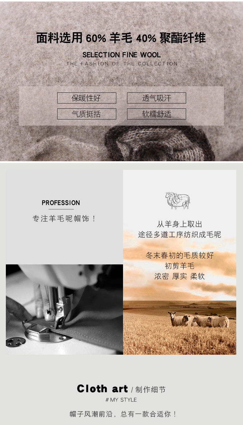 Chapeau pour femme HAIGRITN  HAIGTON en Poilue - Ref 3233677 Image 7