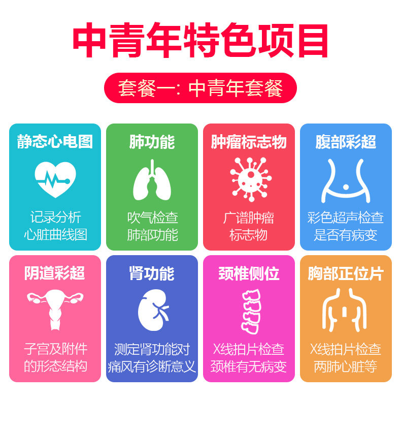 美年大健康 全面健康体检套餐 图1