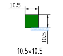 10A 10B Chain guide 5-point chain self-sliding guide Roller chain guide water conveying line PE flat square bar