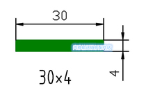 30X4 flat pad strip Straight lining strip Conveyor wear strip Chain guide chain plate friction strip Mesh chain lining strip