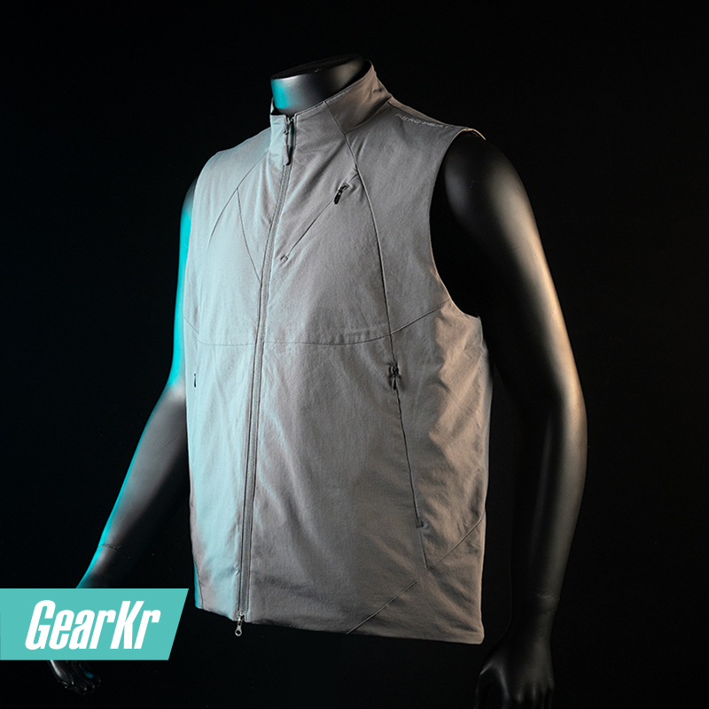 Single-Layer Dynamic C60 Stratospheric Core Cotton Vest for Warmth and Insulation, Sports Stand-Up Collar Vest, Autumn and Winter