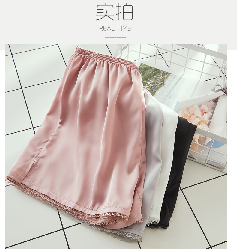 Mùa hè mỏng phần an toàn quần chống ánh sáng ren nữ có thể mặc ba điểm quần legging lỏng nhà quần bảo hiểm - Quần short quần thể thao cho nữ