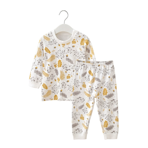 Детское термобелье, хлопковый комплект, раздельное демисезонное нижнее белье, лонгслив, детские штаны, пижама