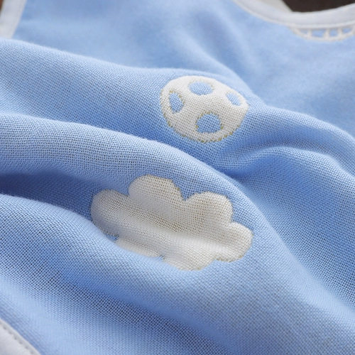 Детский марлевый бандаж пупочный, нагрудник, слюнявчик, фартук, жилет без рукавов для еды, с карманом