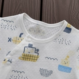 Детский хлопковый комбинезон, летнее тонкое боди, 9-18 мес.