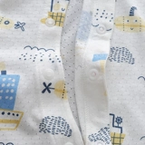 Детский хлопковый комбинезон, летнее тонкое боди, 9-18 мес.