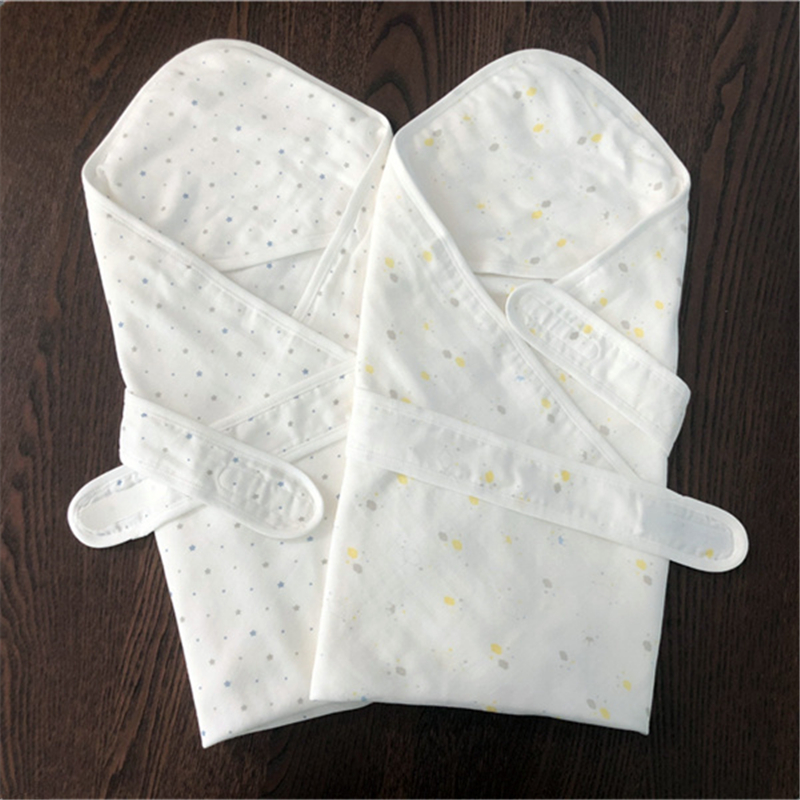 Newborn baby hug by newborn toddler baby wrap baby bag by pure cotton double layer gauze Blanket Summer Thin