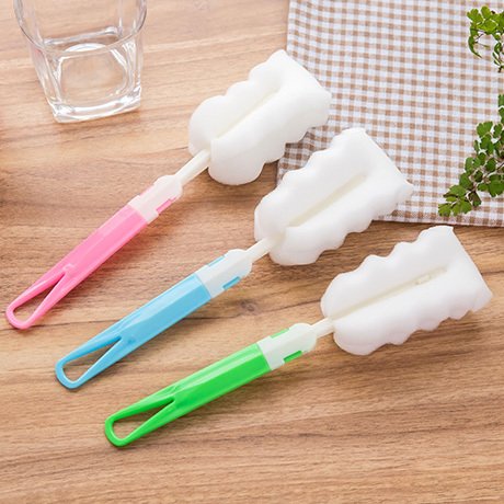 Sponge cup brush Folding cup brush Detachable long handle brush Wash cup Glass cleaning cup brush Sponge brush